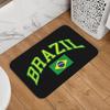 Custom Brazil Flag Doormat Non-Slip Entrance Bathroom Kitchen Floor Door Mat Brazilian Bedroom Balcony Carpet Rug