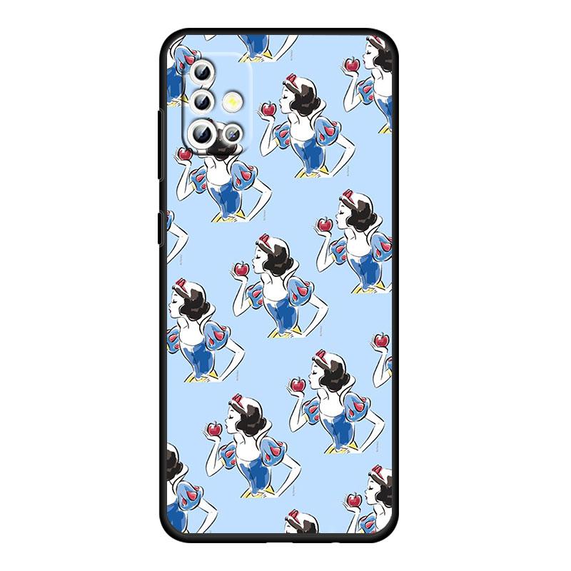 Мультфильм принцесса для Samsung Galaxy A73 A54 A52S A72 A71 A52 A51 A22 A32 A21S 4G 5G силиконовый мягкий черный чехол для телефона