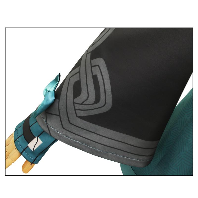 Game Honkai: Star Rail Qingque Cosplay Wig Dress Shorts Bow Headwear Accessories Full Set Clothing Halloween Carnival Costumes