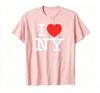 I LOVE NY Classic Logo TShirt Gift for Unisex TShirt Summer Fashion Vintage Crew Neck Tshirt Graphic T Shirts