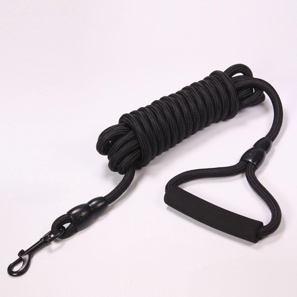 Поводок для домашних собак, нейлоновый длинный поводок для отслеживания, круглая веревка для собак, тренировочный поводок для прогулок на открытом воздухе, поводок для маленьких, средних и больших собак 5 м/10 м