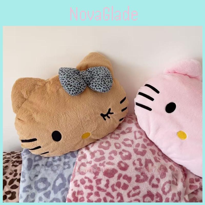 Hello Kitty Themed Throw And Blanket Set With Soft Plush Cover For Relaxation