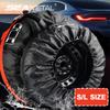 SEAMETAL 1pc 16-23 Inch Universal Car Spare Tire Cover Garage Protective Cover Waterproof Oxford Tire Protection