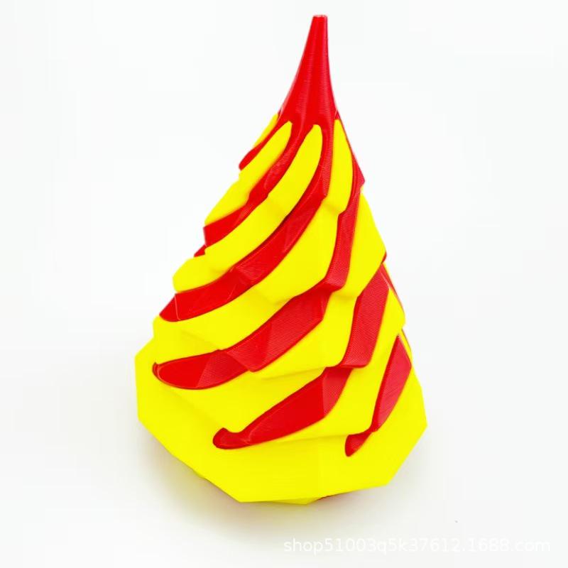 3D-печатная спиральная игрушка-антистресс Push Pop – Новогоднее украшение и обучающий настольный волчок