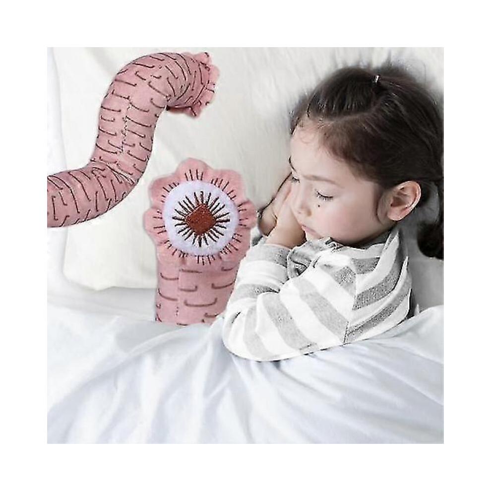 Dune Inspired Sandworm Plush Toy - Soft Red Creature for Home Decor, Gift for Kids Adults & Movie Fans