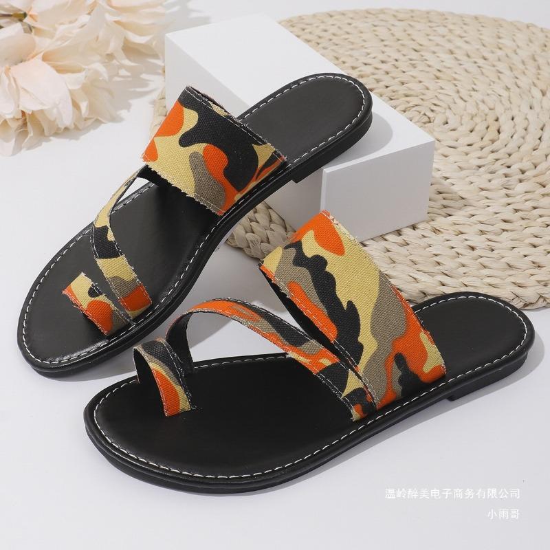 Flip-flops One-line Flat Shoes Slippers Women's Light Slippers Beach Flip-flops
