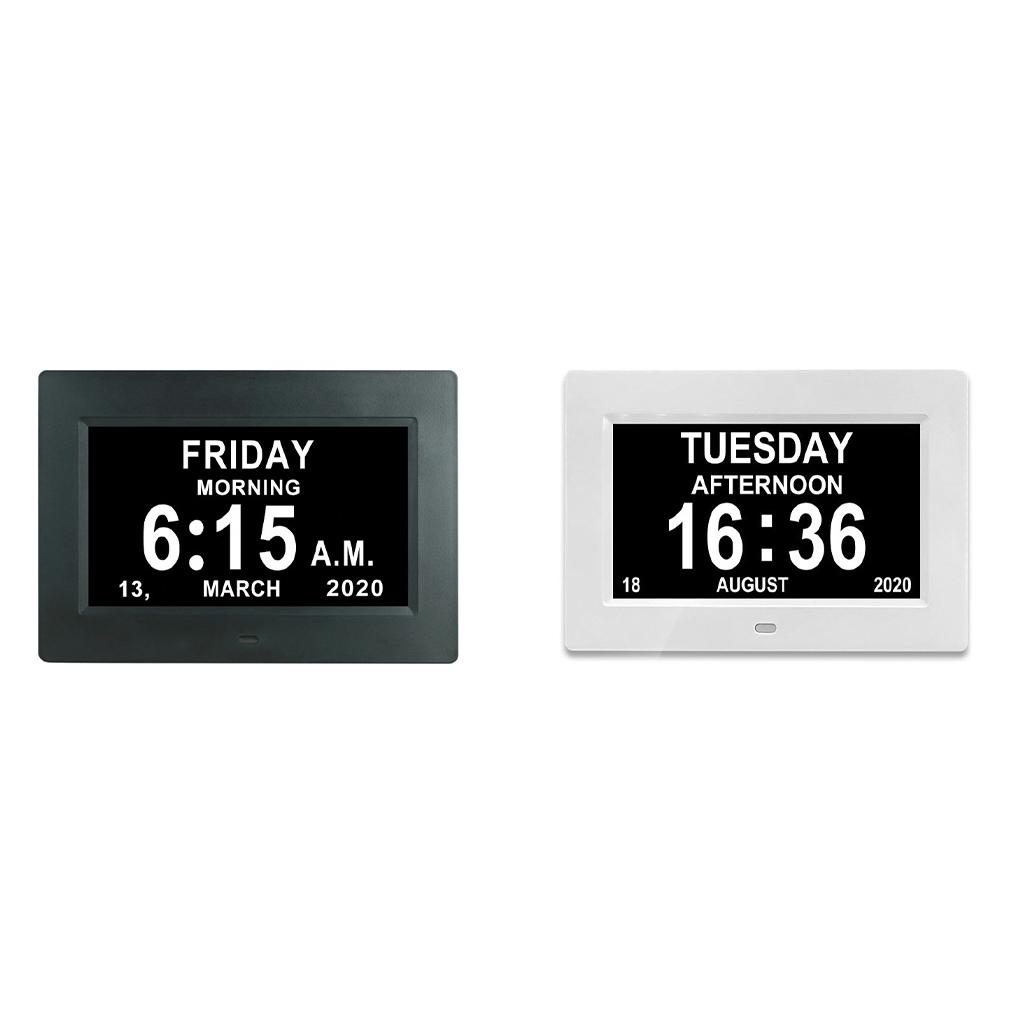 Electronic Desk With Clock Decoration LED For Elderly With Reminders Clock Led Alarm For Memory Loss Electronic