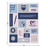 community collage gray / blue Throw Blanket Sofa Quilt Moving Soft Plush Plaid Travel Blankets