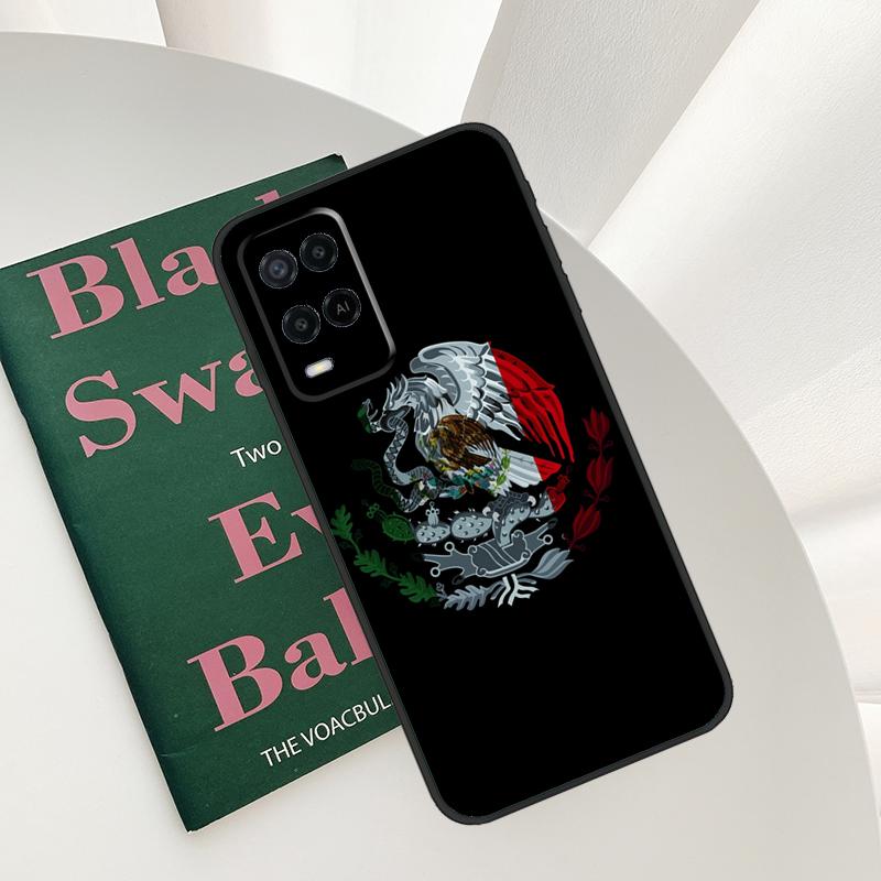Mexico Flag Case For Oppo A54 A74 A94 A54S A57S A15 A16 A17 A52 A72 A76 A96 A58 A78 A98 A77 A5 A9 Cover