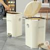 Бытовая педаль для мусора Пресс-крышка для туалета Туалет с крышкой Ведро для кухни Гостиная Большая емкость