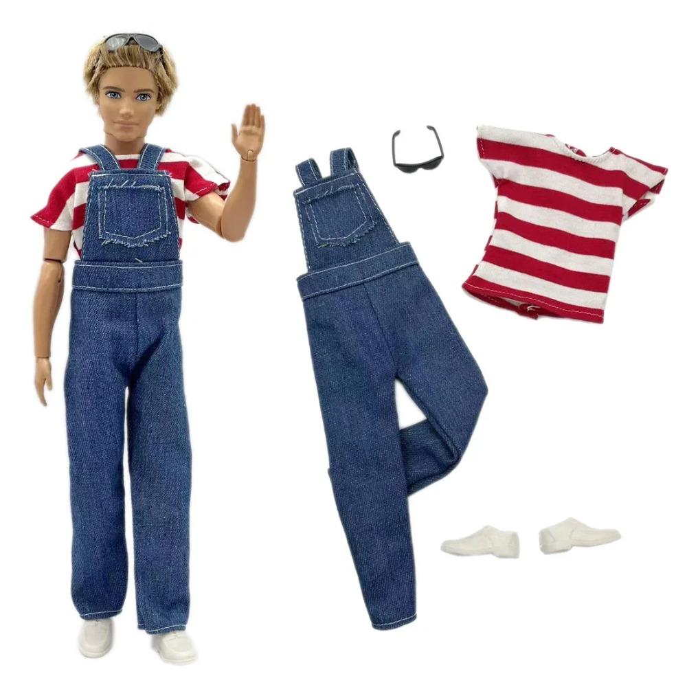 1 Set Ken Cloth Handmade Handsome Doll Accessories Casual Wear Suit for 30cm 12inch Ken Doll Suit Kids Gift