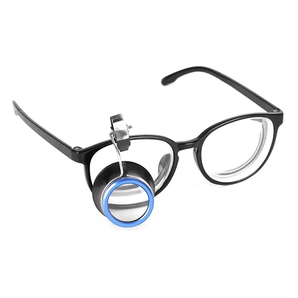 1Pcs Clip-On Eyeglass Magnifier Eye Loupe Portable Eyepiece  Watchmakers Repair Tool