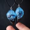 JMXD-Love Snow Mountain Resin Luminous Подвеска Светящееся Ожерелье Персонализированная Ручная Работа Пара, Подарок На День Рождения