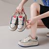2024 New pU Leather White Casual Woman Vulcanize Sneakers Breathable  Women's Sport Walking Platform Flats Shoes for Women