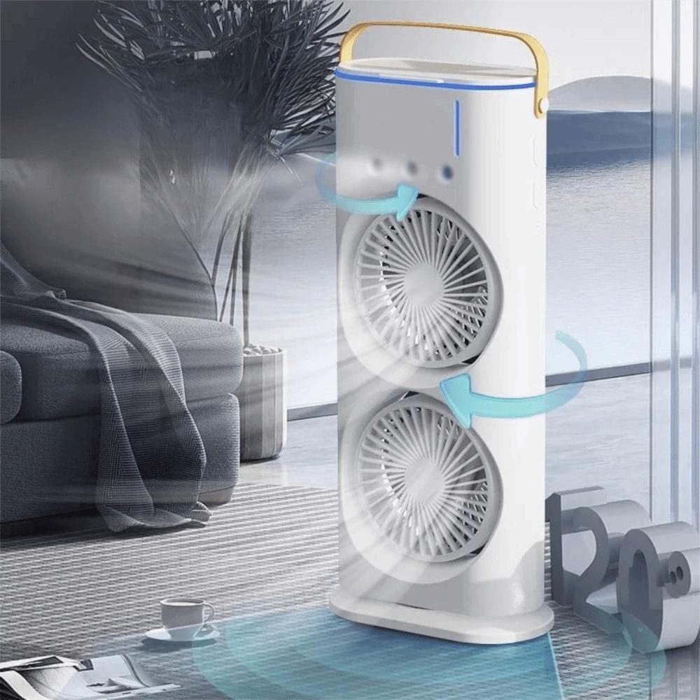 3 In 1 Air Conditioner Portable Humidifier Household LED Night Light Home