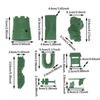 9 предметов Battle Field Figure Fort Sandbag Tent Flag Model Simulation Base Building Accessories Sand