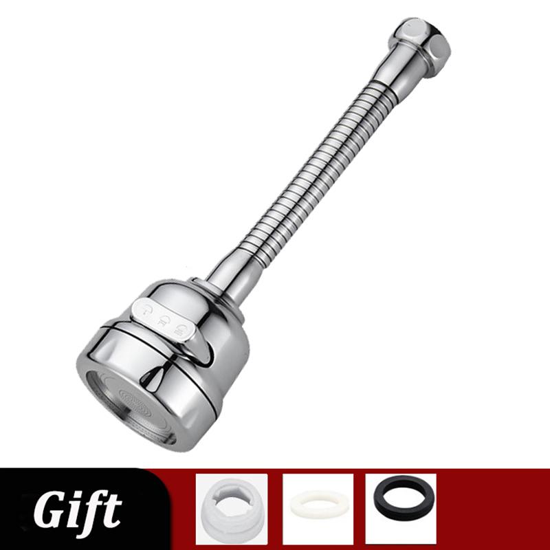 Адаптер для кухонного смесителя 3 режима Насадка-фильтр для брызг на кран Экономия воды Аэратор Домашний удлинитель смесителя Диффузор Вращение на 360°