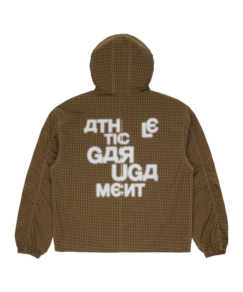 Универсальная ветровка-толстовка с капюшоном Universe Garment Check_Коричневый