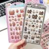 Kawaii Tamagotchi Stickers Cartoon Creative Peripheral Phone Case Transparent Sticker Hand Account Material Friend Birthday Gift