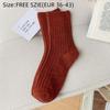 1 Pair Thicker Warm Thermal Crew Socks Comfortable Wool Socks Fashion Knitting Socks  Women Girls