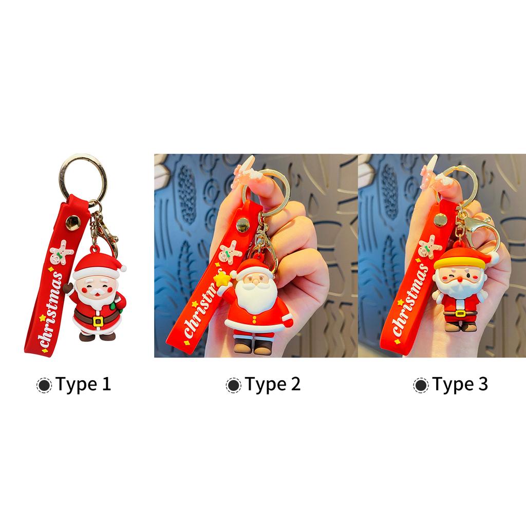 Рождественский брелок милый Санта-Клаус кулон металлический брелок рождественский орнамент брелок для DIY искусства