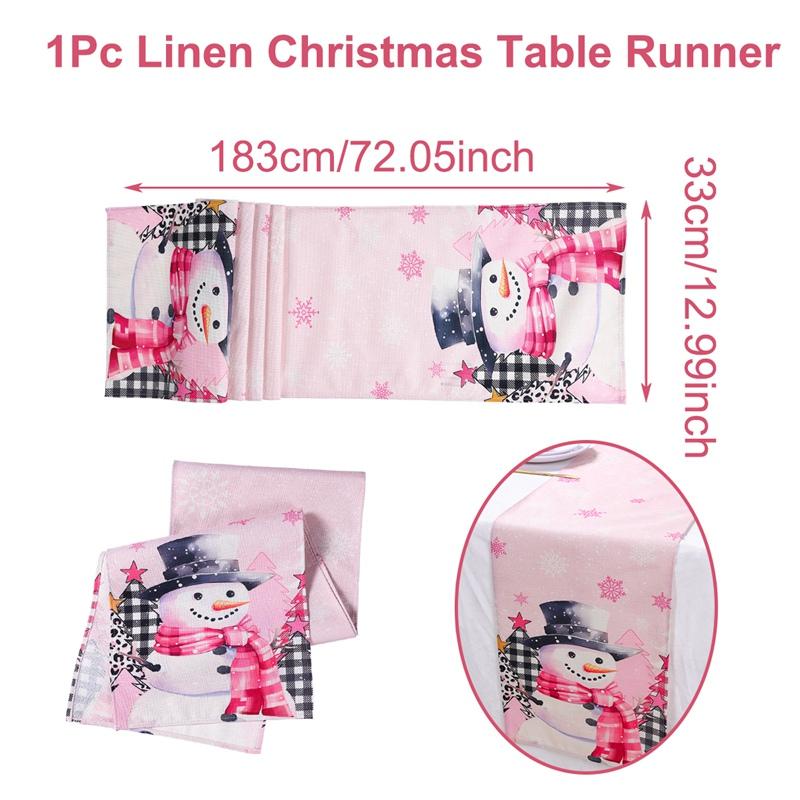 Рождественская дорожка для стола, рождественские украшения для дома 2024, украшения для рождественской вечеринки, подарки на Новый год 2025 года в Навидаде