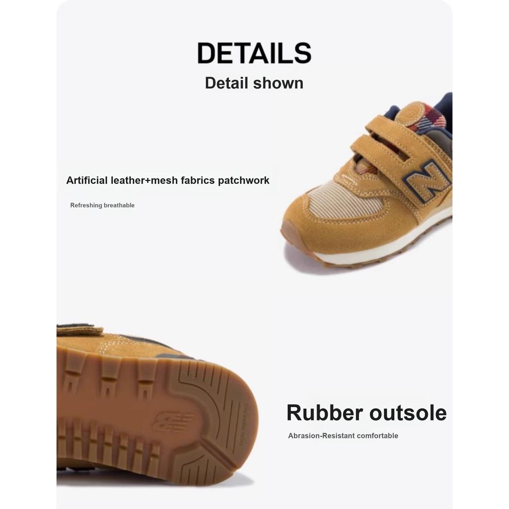 New Balance Nb 574 Удобные кроссовки с низким верхом для бега Детские кроссовки Темно-коричневые YV574HMI