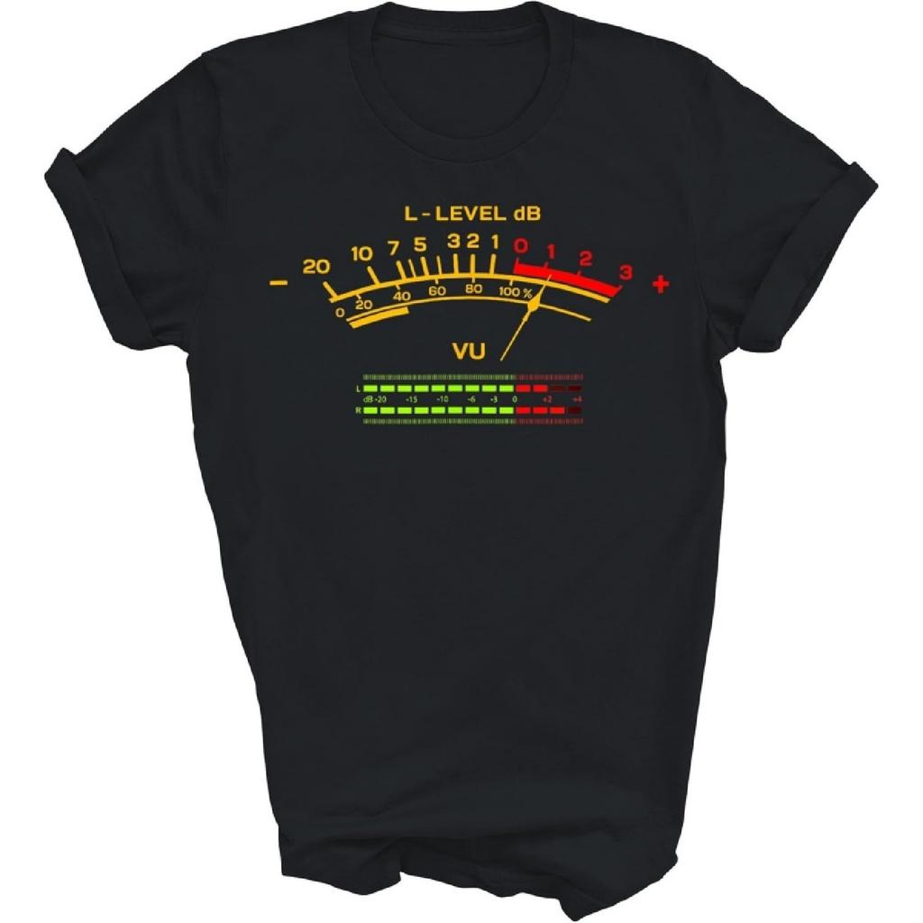 Vu Meter Vintage HiFi Audio Stereo Music Sound Engineer Tech Unisex Shirt Gift Women Men
