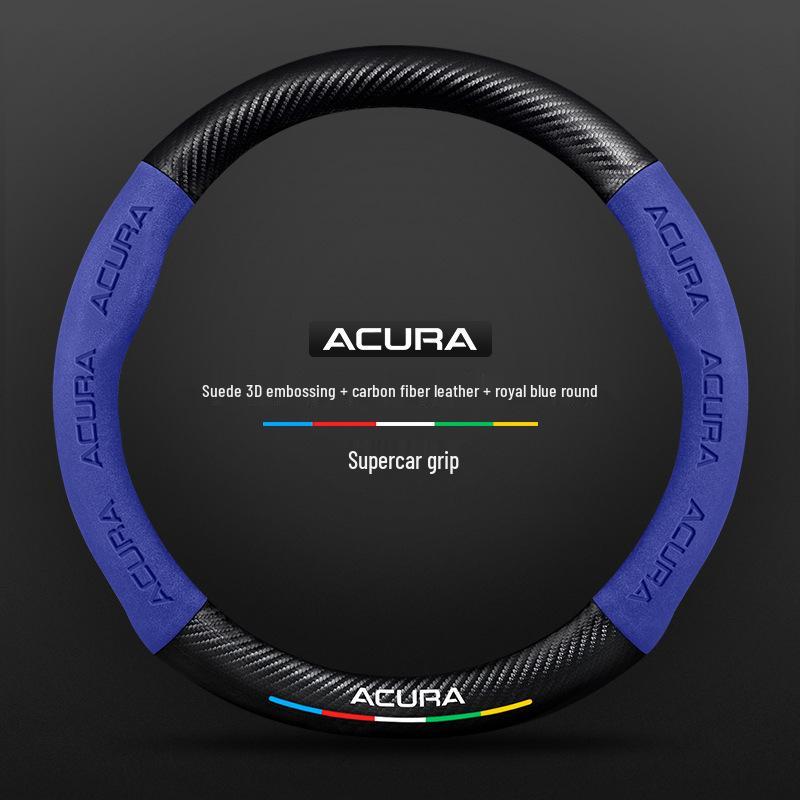 Acura CDX 2016-2021 Ultra-Thin Carbon Fiber Suede Leather Steering Wheel Cover
