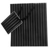 Подарочная сумка Ozcorp среднего размера в тонкую полоску (Black / Silver)