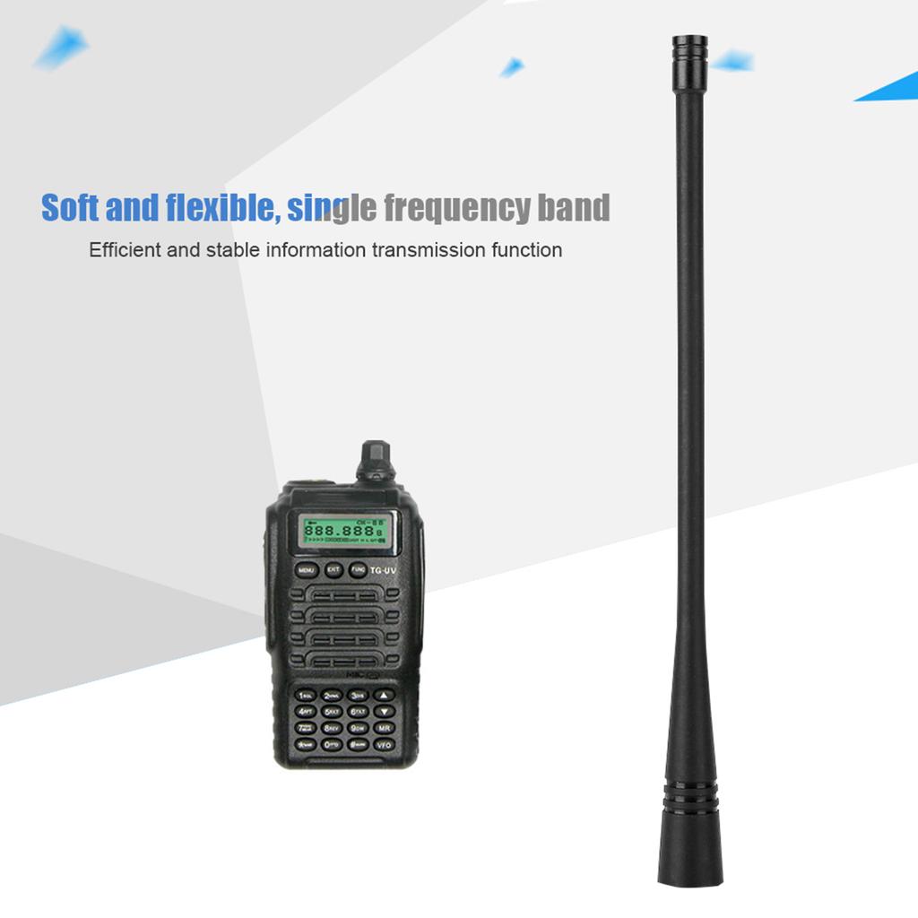 SMA UHF Мужская мягкая резиновая антенна для двухсторонней радиосвязи с частотой 400-520 МГц