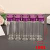 10Pcs 5/7/10/14/18/20/26Ml Tiny Glass Jar Bottles With Aluminium Lid Storage Jar