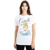 Cinderella Womens/Ladies Headshot With Fancy Script T-Shirt