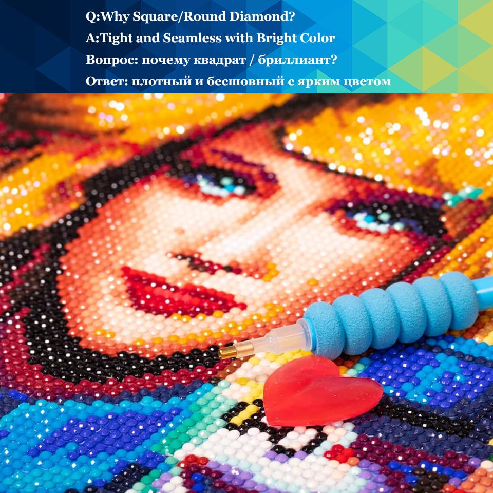 Алмазная картина Полный дрель Домашний декор DIY Алмазная вышивка Горный хрусталь