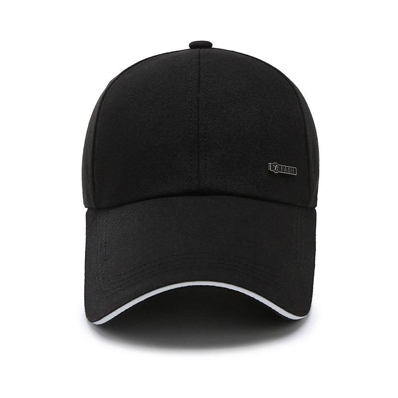 Hat Men's Spring and Autumn Outdoor Baseball Cap Canvas Casual Versatile Fishing Shade Sun Protection Simple Cap