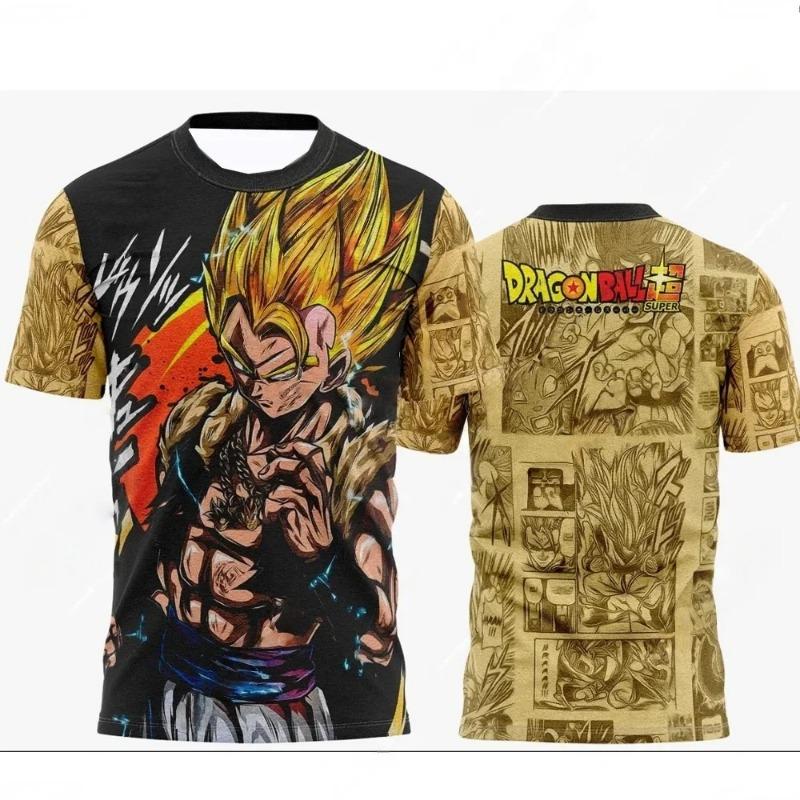 Dragon Ball Z Аниме Гоку Веджета 3D Печать Футболка Мужская Хип-Хоп Уличная Одежда Повседневная Футболка Унисекс Стиль Манга