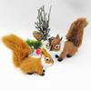 Mini Simulation Squirrel Plush Animal Ornament Christmas Table Decorations Children Birthday Gift Cute Squirrel Miniatures Craft