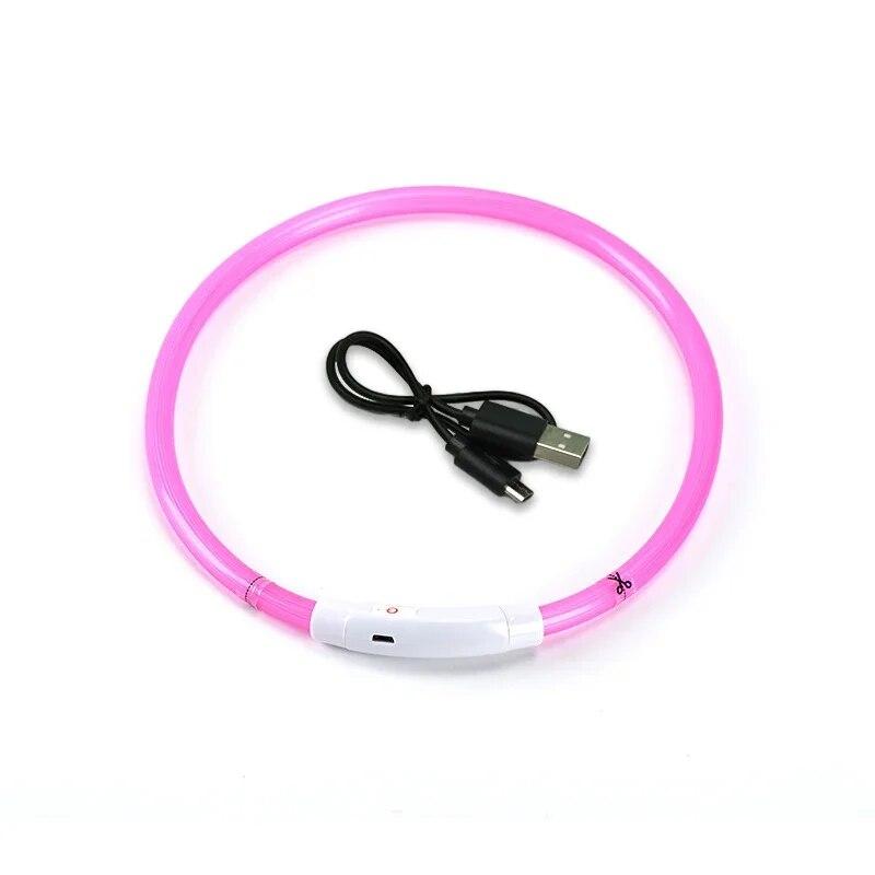 Светодиодный ошейник для собак, светящийся Usb ошейник для кошек, собак, 3 режима, светодиодный свет, светящийся светодиодный ошейник для предотвращения потерь, аксессуары для собак