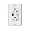Сертифицированная UL североамериканская розетка 20 А 120 В с быстрой зарядкой USB и Type-C PD и защитной шторкой TR