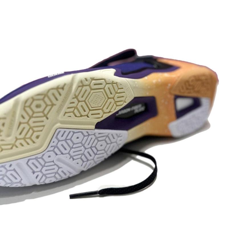 Li Ning Pro Текстиль, Синтетическая кожа Амортизация Скользкая Устойчивая к истиранию Низкие Бадминтонные кроссовки Унисекс AYAT009-2