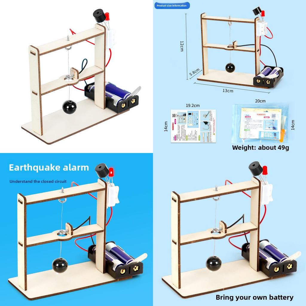 Earthquake Sensor Diy Model Science Experiment With Multimaterial Kit For Stem Education