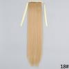 MERISIHAIR Women Long Straight Wrap Around Ponytail Synthetic Fiber Long Straight Wavy Hair Extensions Daily Wear