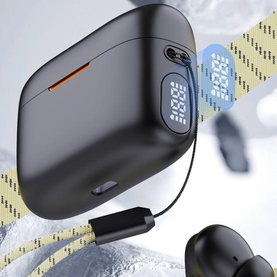 Беспроводные наушники с поддержкой Bluetooth, шумоподавлением, водонепроницаемые, сверхлегкие, перезаряжаемые, удобные наушники-вкладыши