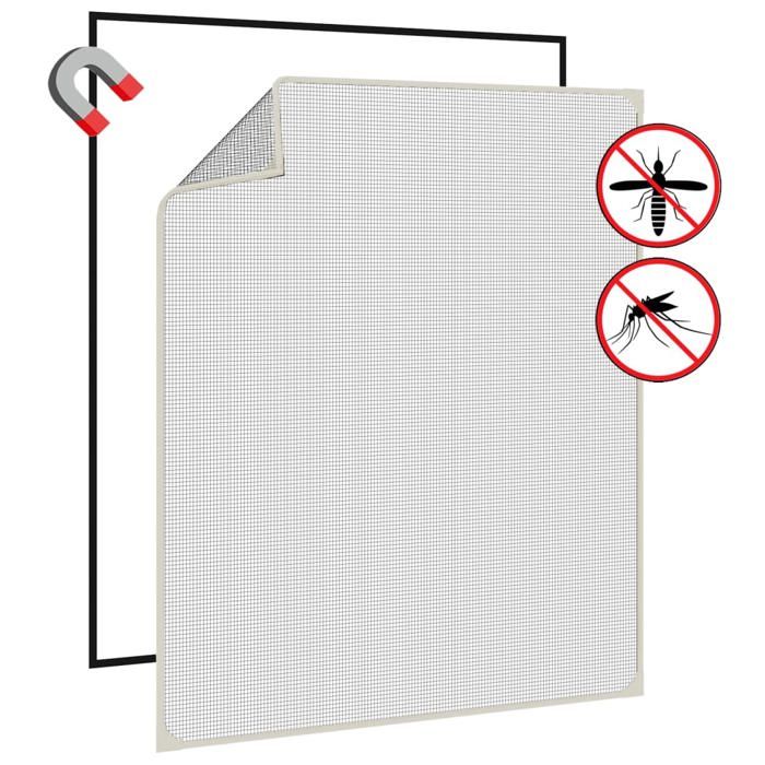 Moustiquaire pour fenêtre - Maison Exclusive - Magnétique sans perçage - Fibre de verre - 100x120 cm