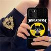 Music Rock M-Megadeth Phone Case For IPhone 16 15 14 11 12 13 Mini Pro XS Max Cover 6 7 8 Plus X Funda Shell