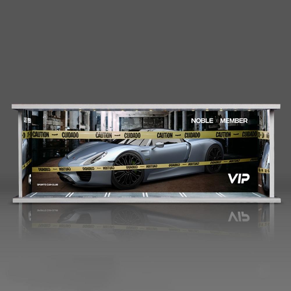 Simulation Parking Lot Model With Lights Car Model Display Box Garage Scene Model Boys Gift