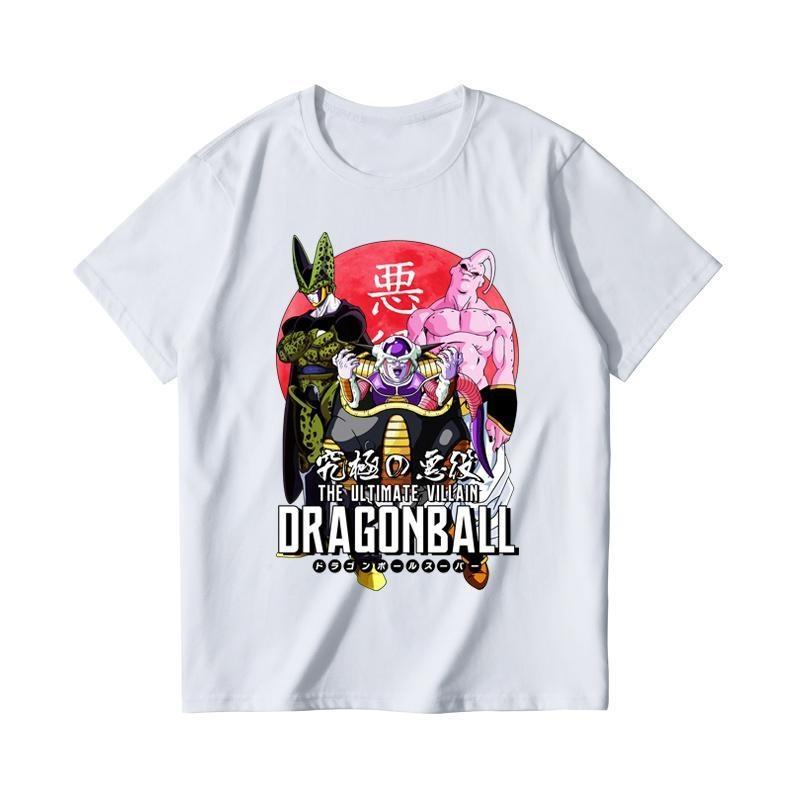2026 Summer Dragon Ball Kai Tshirt High Quality pure Cotton Saiyan Saga Print Unisex Retro Casual Gym Unisex and Women Streetwear