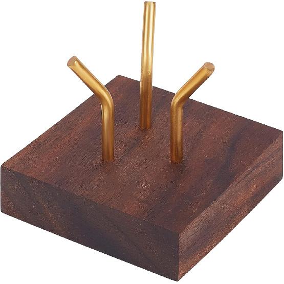 FINGERINSPIRE Декоративные подставки-дисплеи на деревянной основе с металлическим кронштейном, мольберт, маленькие деревянные держатели для стеклянной сферы, для хрустального шара,