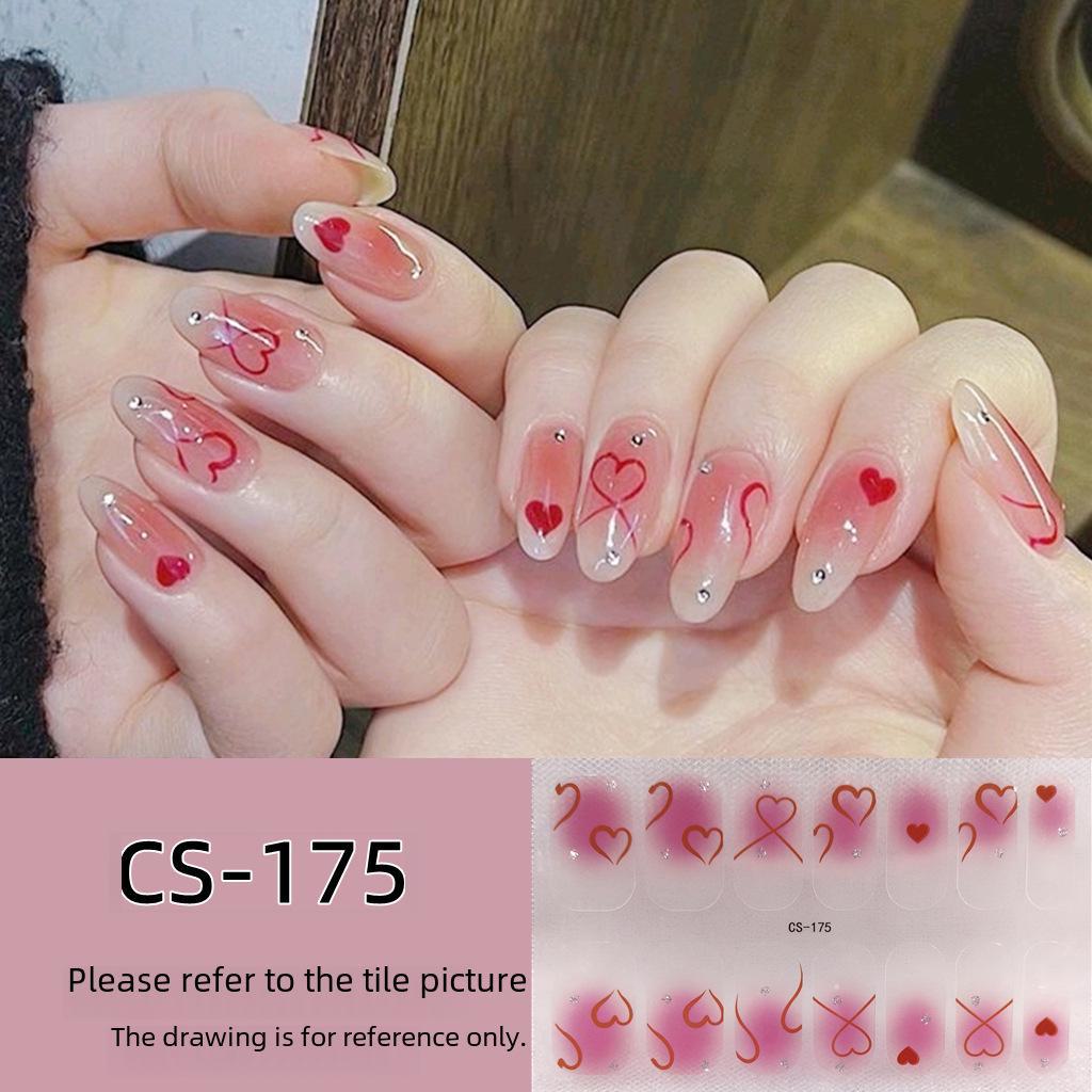 Водостойкие долговечные 3D-гелевые наклейки для ногтей без запекания — съемные и носимые дизайны для всех ногтей для женщин