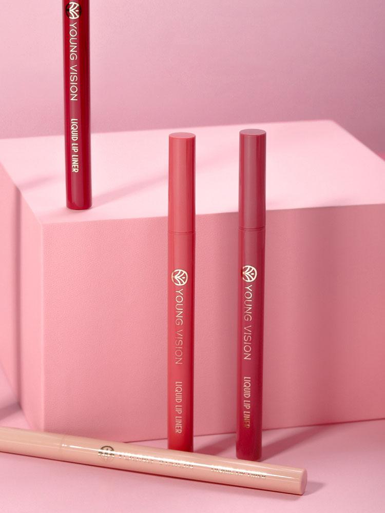 Набор матовых 6-цветных жидких карандашей для губ Sponge Gourd Head Mist Nude Lipstick Pen